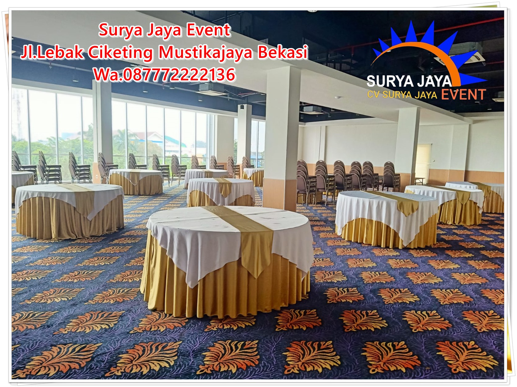 Sewa Meja Bundar Di Rawamangun Pulo Gadung Jakarta Timur