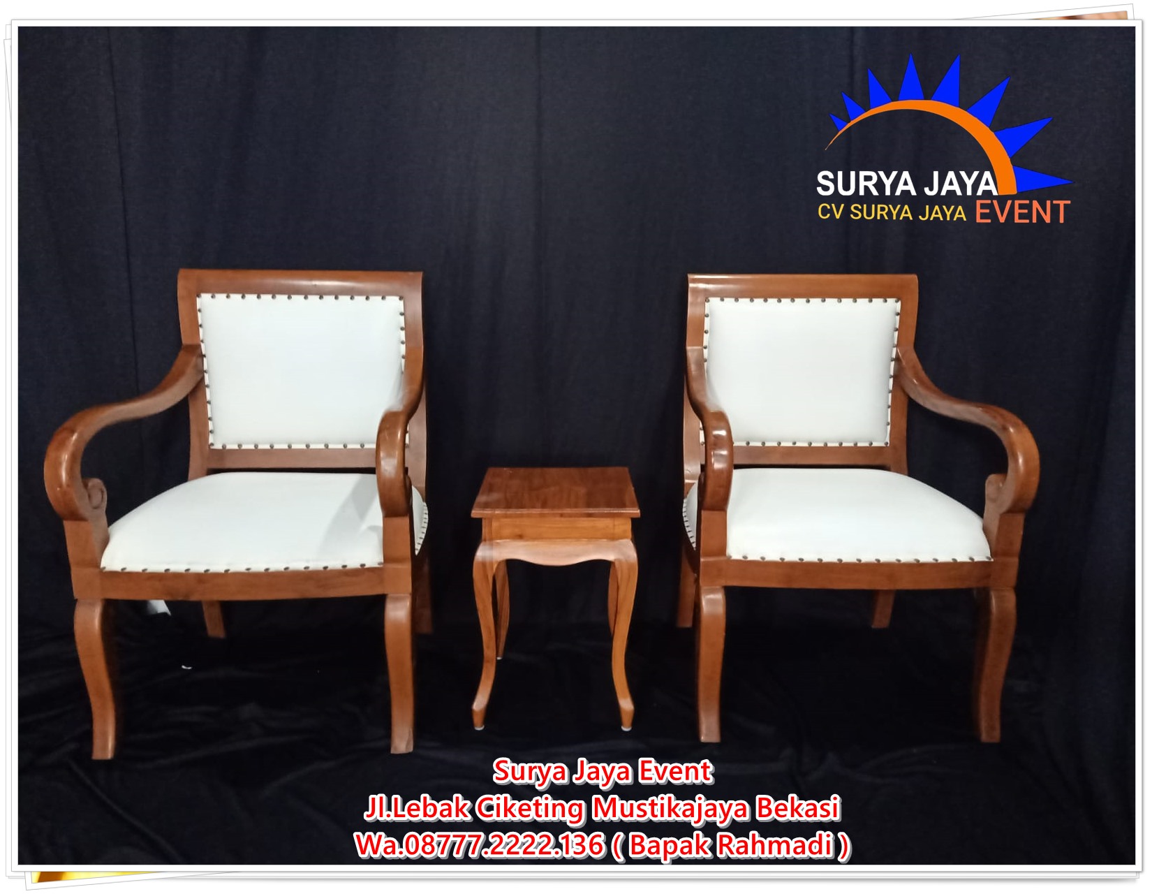 Sewa Kursi Vip Kayu Kualitas Terbaik Sekitar Sini
