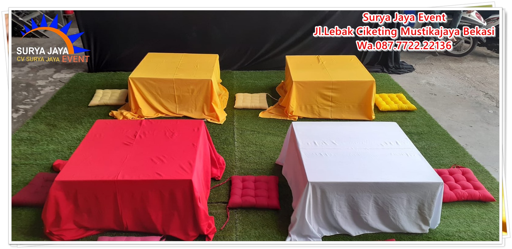 Sewa Meja Lesehan Murah Kualitas Terbaik Siap Antar