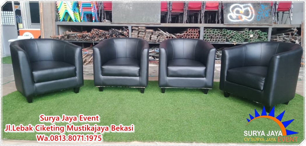 Sewa Sofa Oval Hitam Terbaru Kualitas Terbaik