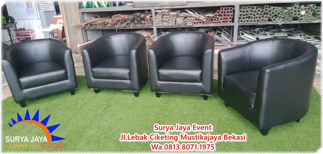 Sewa Sofa Oval Hitam Terbaru Kualitas Terbaik