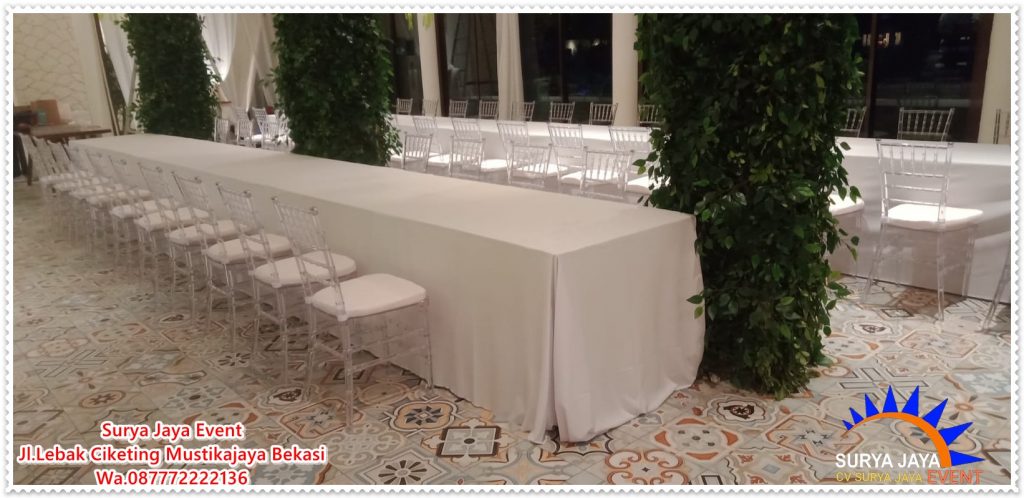 Rental Kursi Tiffany Model Teranyar Acrylic Bekasi 