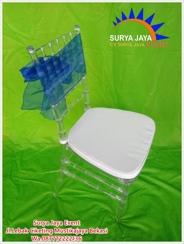 Sedia Sewa Kursi Tiffany Acylic Model Terbaru