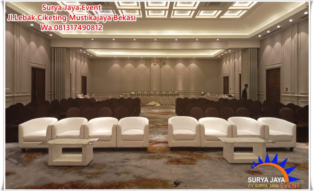 Sewa Sofa Oval Putih Siap Kirim Dan Langsung Setting