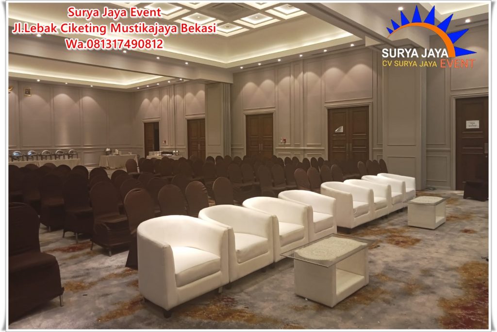 Sewa Sofa Oval Putih Siap Kirim Dan Langsung Setting