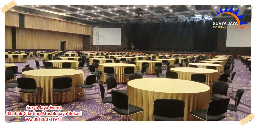 Rental Meja Bulat Jakarta Pelayanan 24 Jam