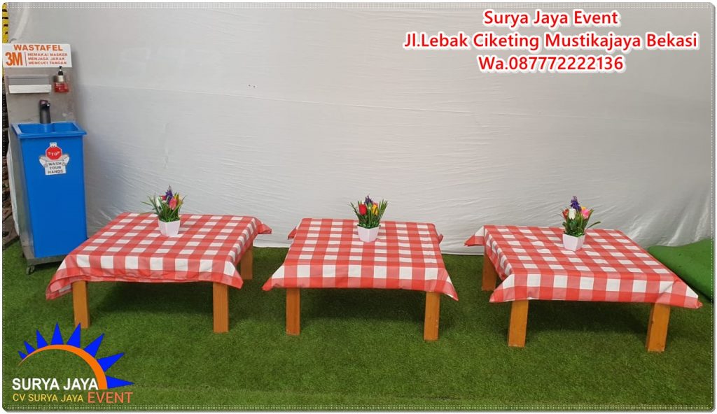 Sewa Meja Lesehan Bekasi Murah Kualitas Bagus