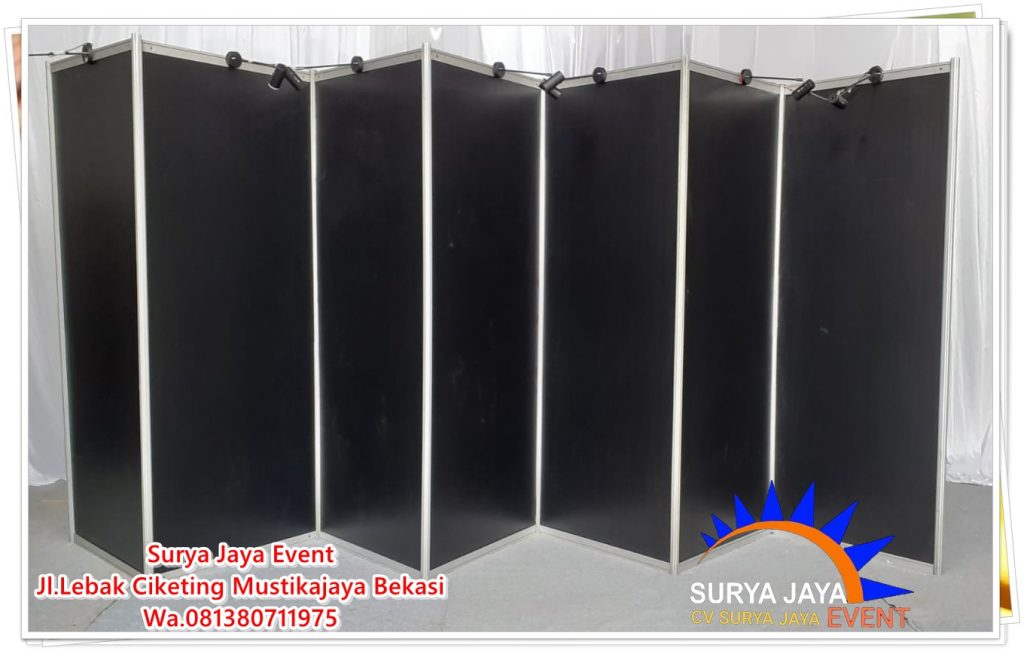 Sewa Partisi Hitam Kualitas Bagus Harga Murah Di Bekasi