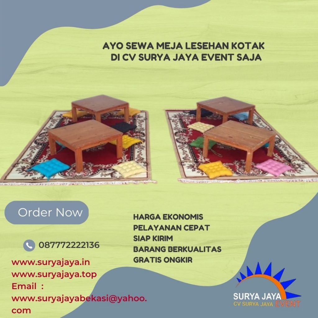 Jasa Rental Meja Lesehan Untuk Acara Buka Puasa Bersama