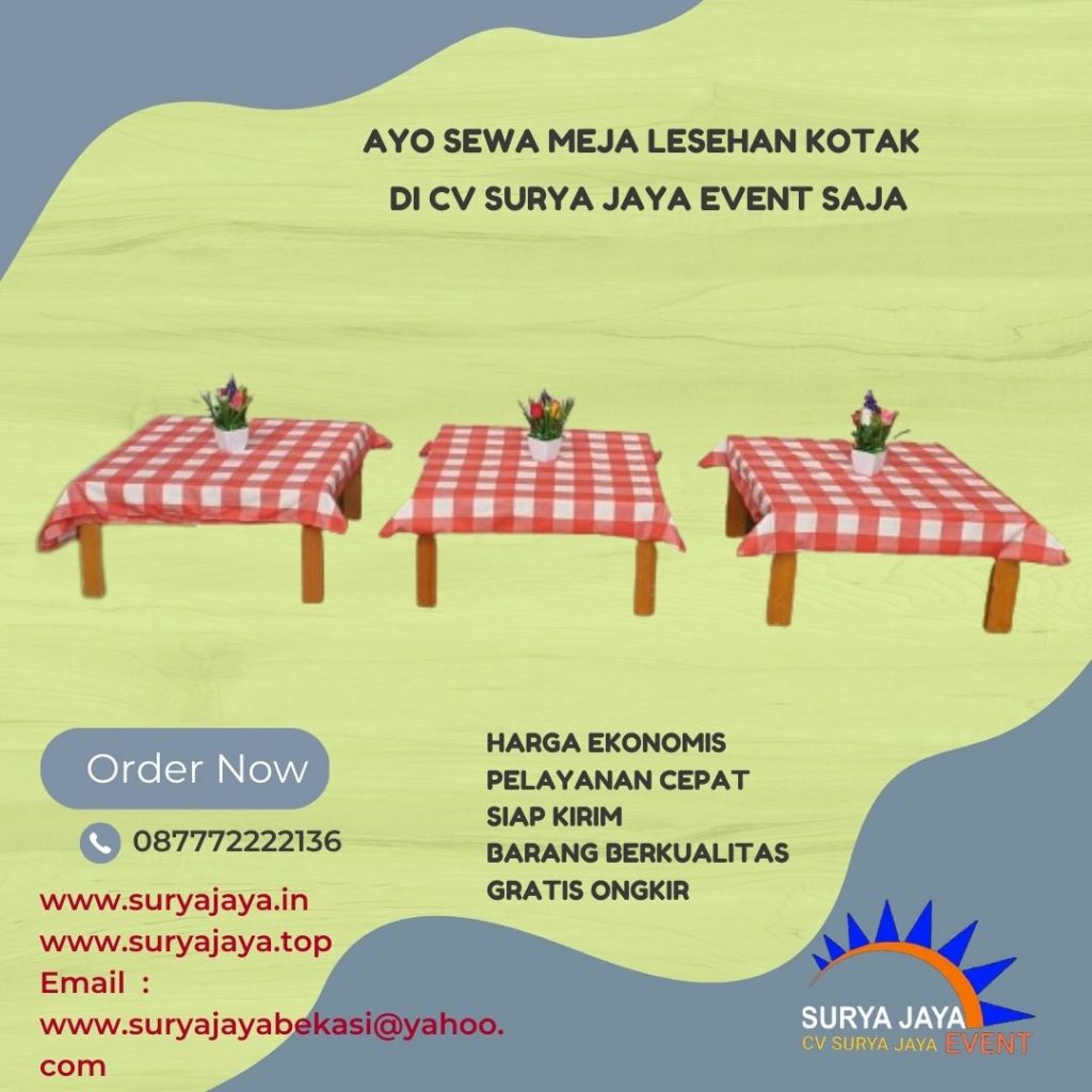 Jasa Rental Meja Lesehan Untuk Acara Buka Puasa Bersama