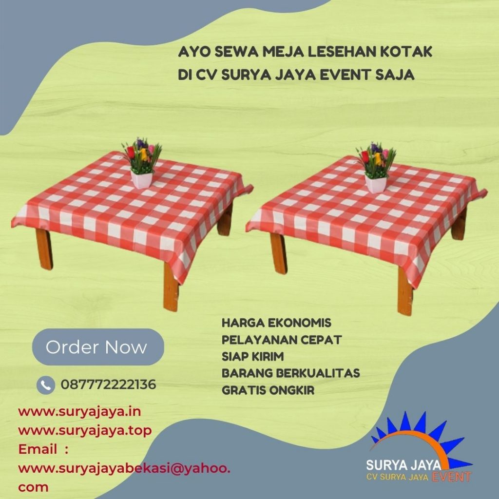 Jasa Rental Meja Lesehan Untuk Acara Buka Puasa Bersama