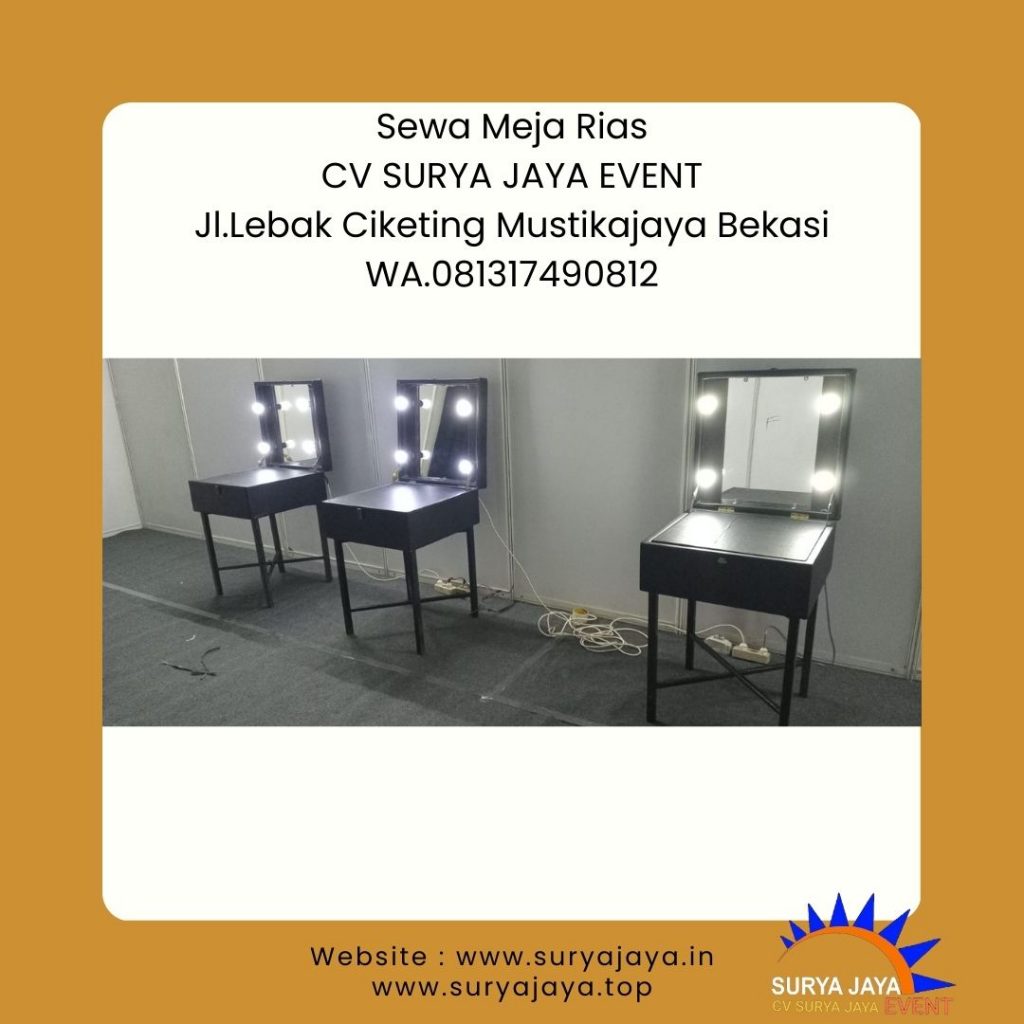 Sewa Meja Rias Hitam Kualitas Bagus Harga Murah