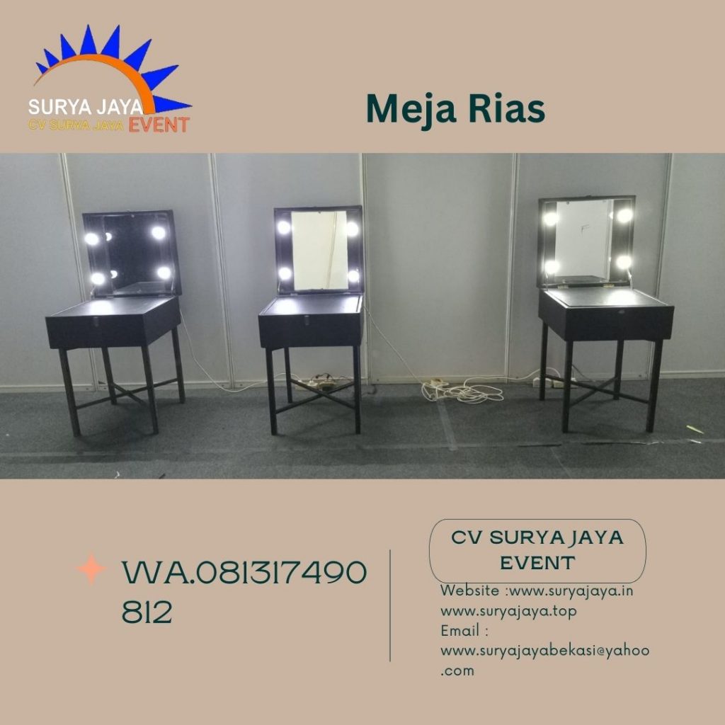 Sewa Meja Rias Hitam Kualitas Bagus Harga Murah