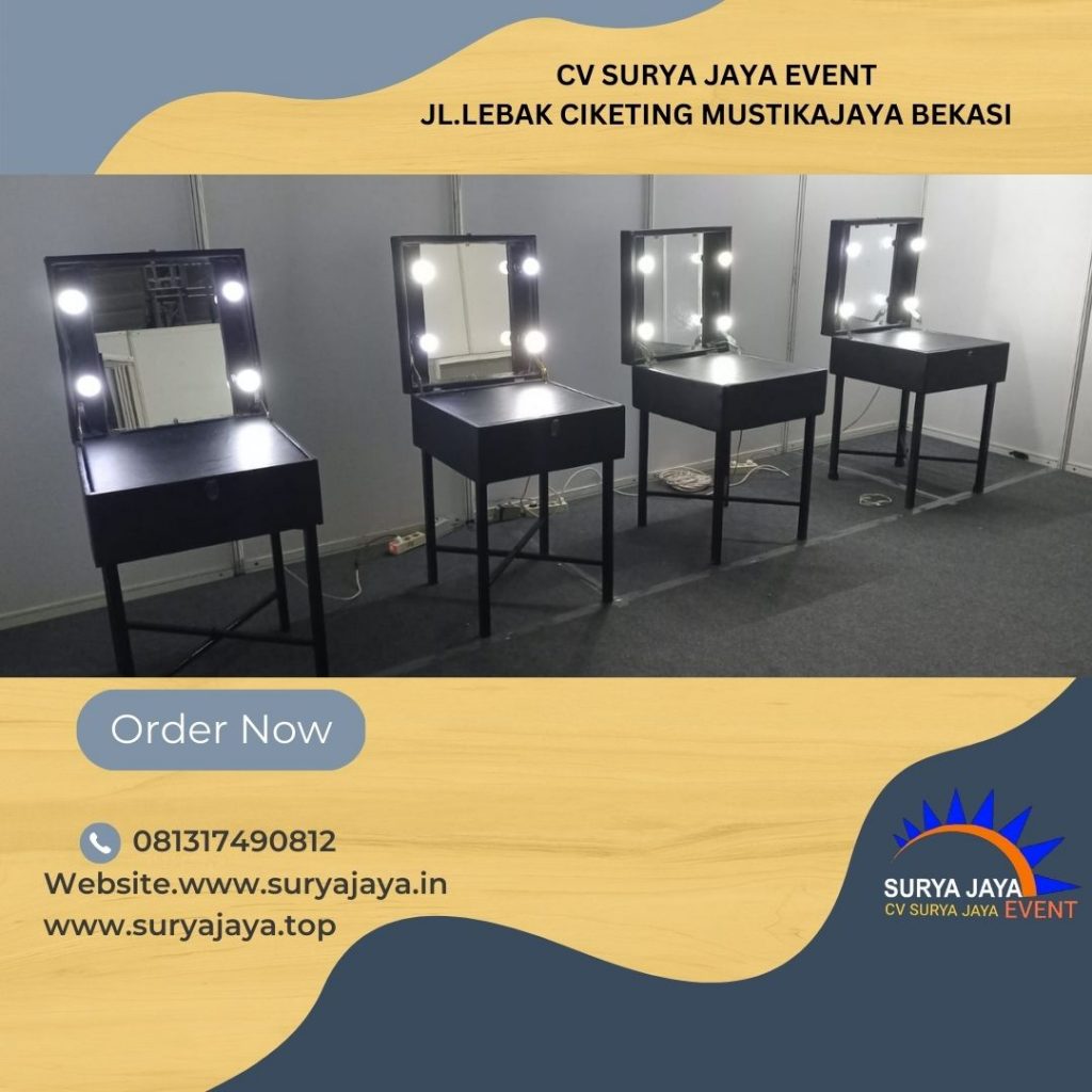 Sewa Meja Rias Hitam Kualitas Bagus Harga Murah