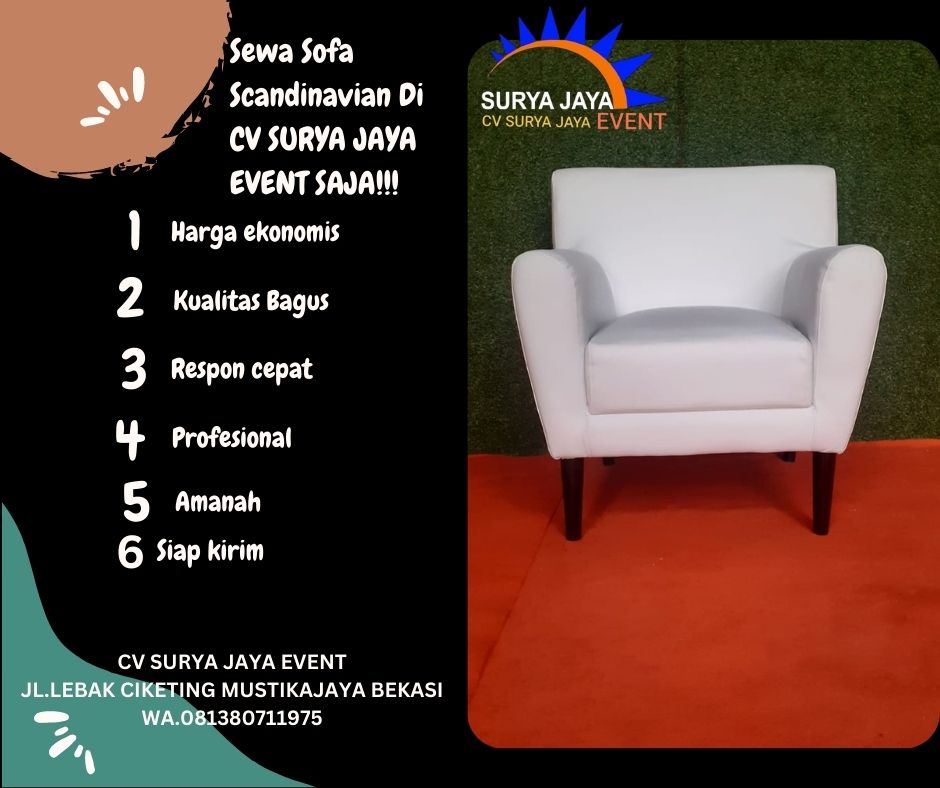 Sewa Sofa Scandinavian Terbaik Di Jakarta Harga Murah