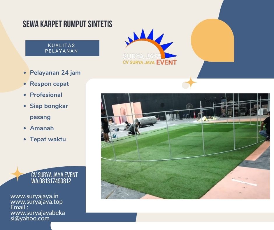 Sewa Karpet Rumput Sintetis Kualitas Terbaik Harga Murah