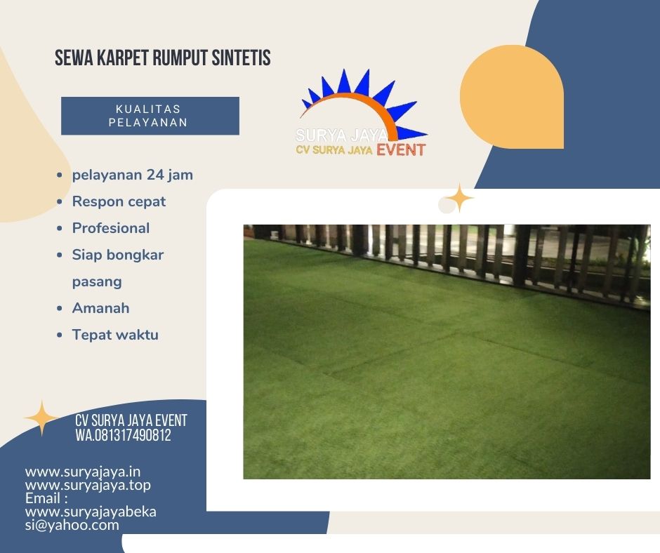 Sewa Karpet Rumput Sintetis Kualitas Terbaik Harga Murah