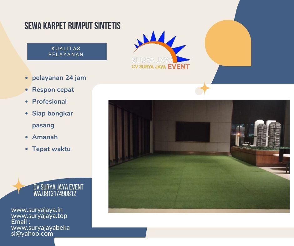 Sewa Karpet Rumput Sintetis Kualitas Terbaik Harga Murah