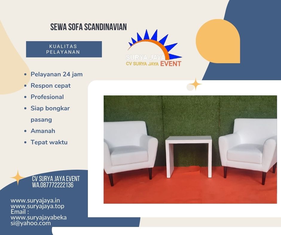 Sewa Sofa Scandinavian Jakarta Kualitas Terbaik Harga Murah