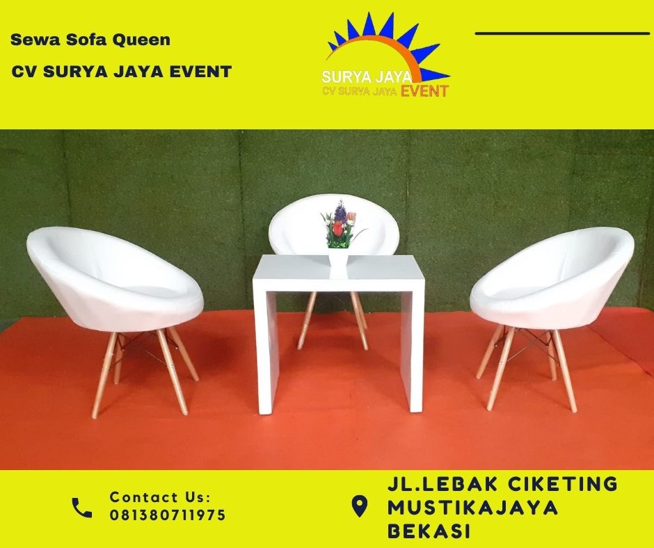 Rental Kursi Sofa Queen Untuk Acara Di Jabodetabek