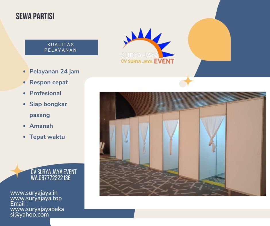 Rental Partisi Ruangan Siap Kirim 24 Jam Dan Pasang