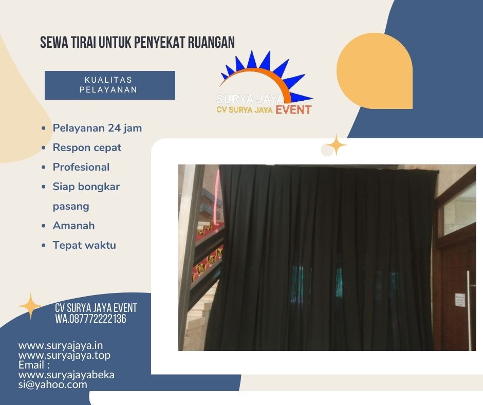 Rental Tirai Harga Murah Kualitas Terbaik Di Jakarta Bekasi
