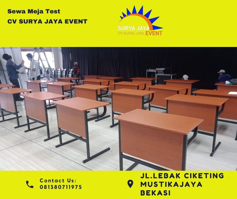 Sewa Meja Test Untuk Event Siap Antar 24 Jam