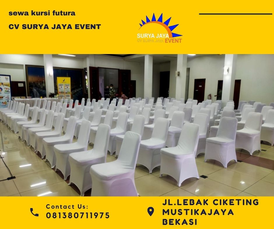 Sewa Kursi Futura Untuk Acara Lengkap Plus Sarung Kursi