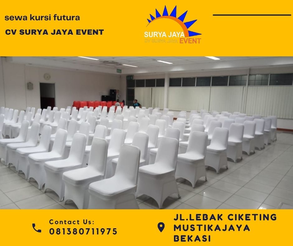 Sewa Kursi Futura Untuk Acara Lengkap Plus Sarung Kursi