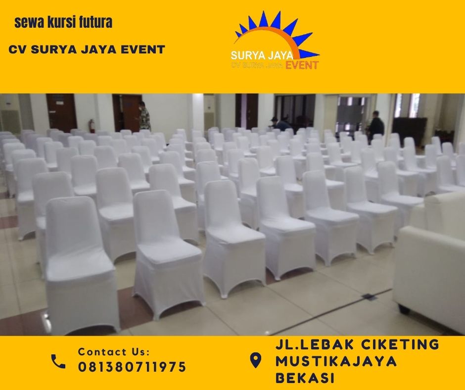 Sewa Kursi Futura Untuk Acara Lengkap Plus Sarung Kursi