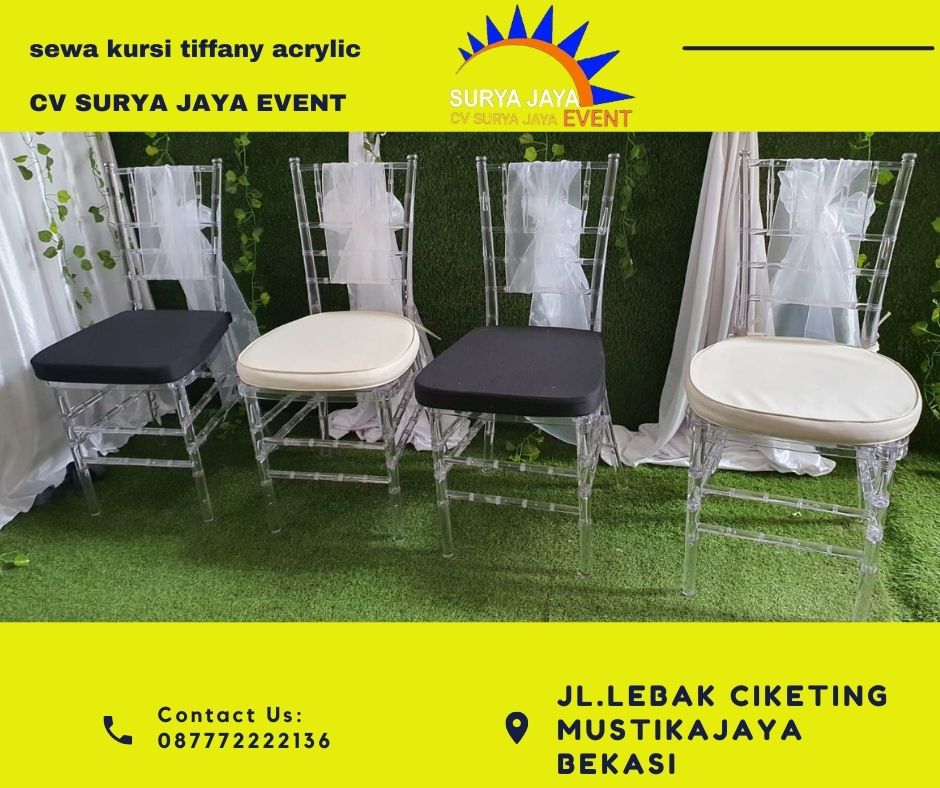 Sewa Kursi Tiffany Acrylic Jakarta Selatan