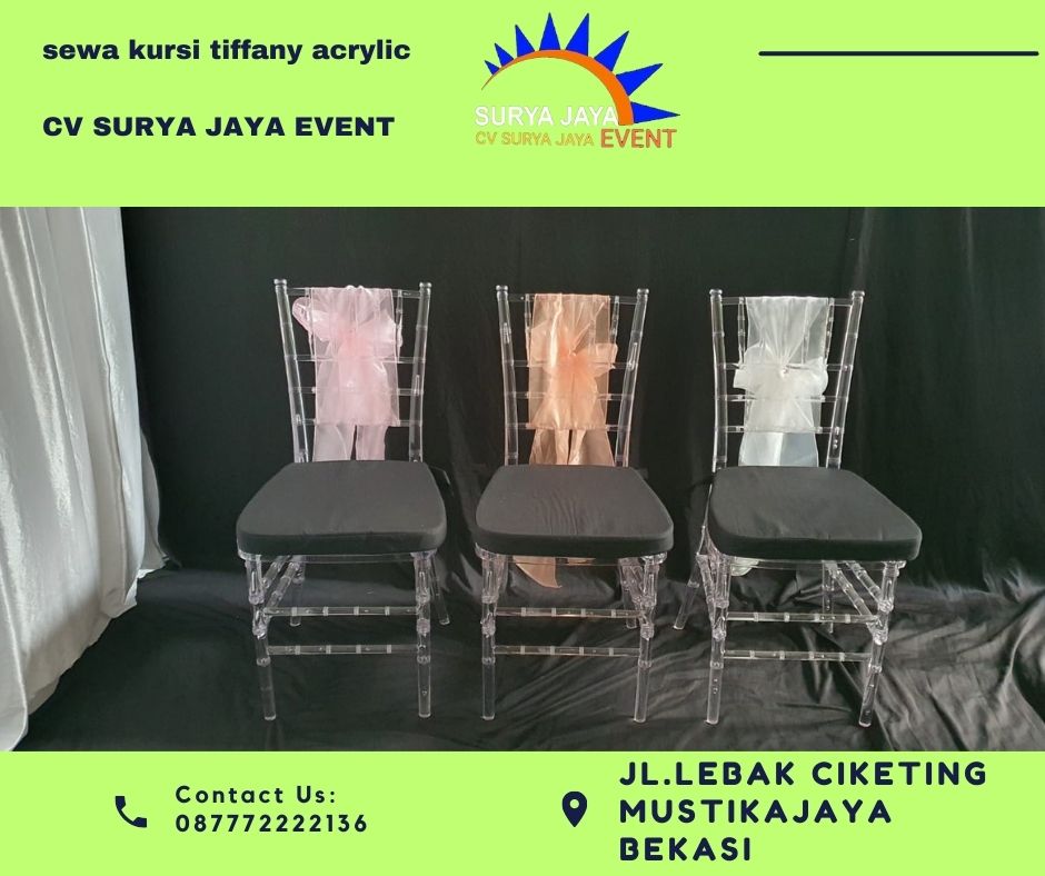 Sewa Kursi Tiffany Acrylic Jakarta Selatan