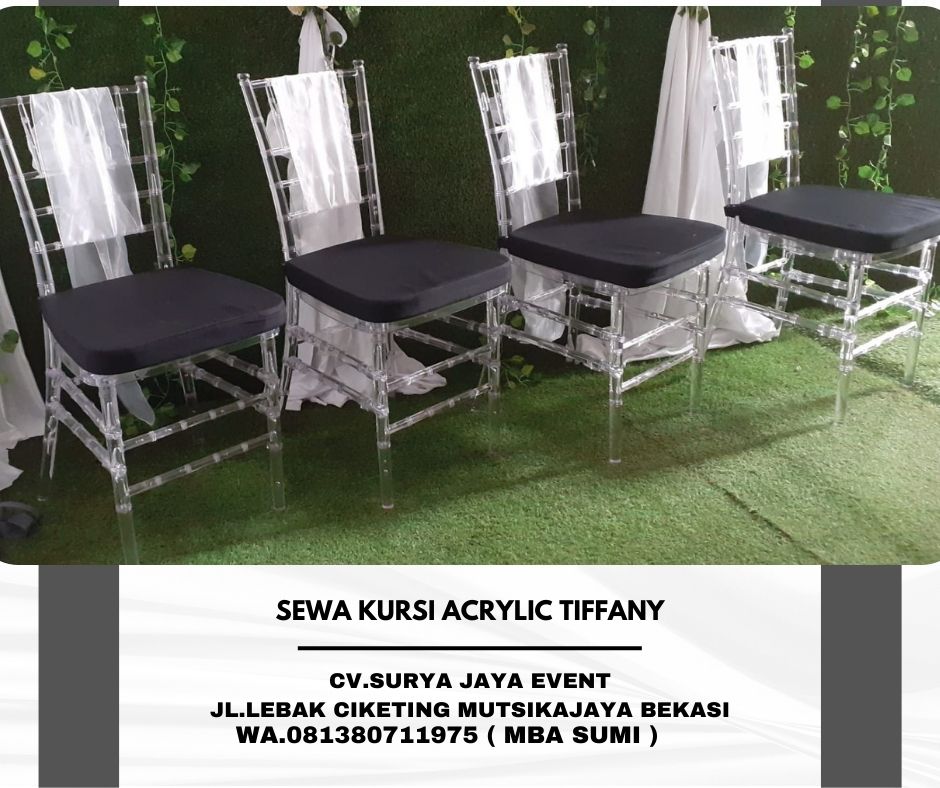 Sewa Kursi Tiffany Acrylic Lebak Bulus Cilandak Jakarta Selatan