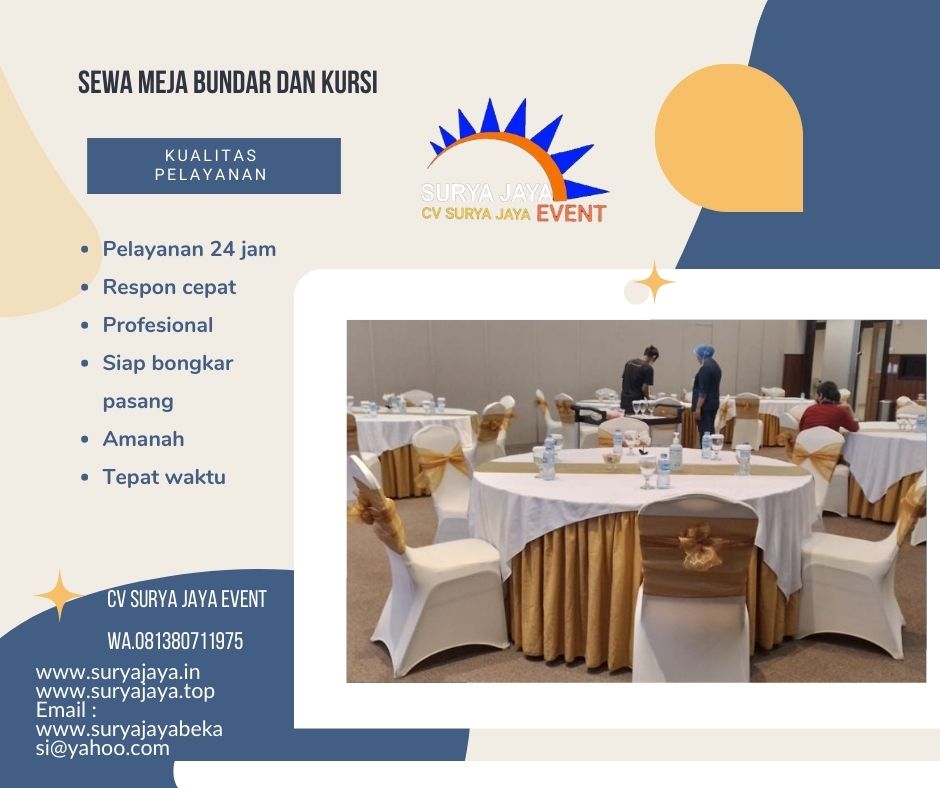 Sewa Meja Bundar Cipete Selatan Cilandak Jakarta Selatan