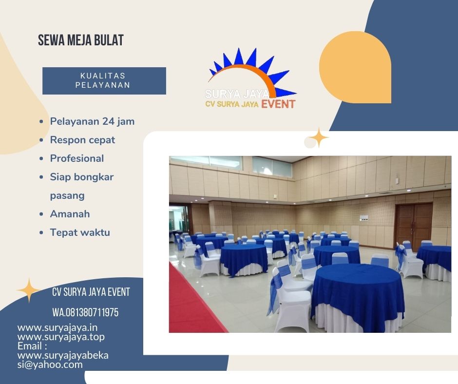 Sewa Meja Bundar Cipete Selatan Cilandak Jakarta Selatan