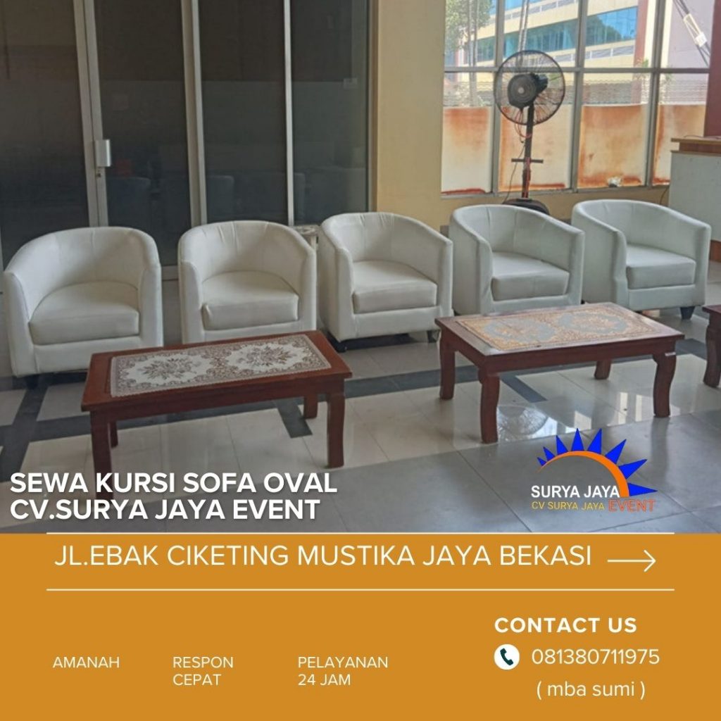Sewa Kursi Sofa Oval Jakarta
