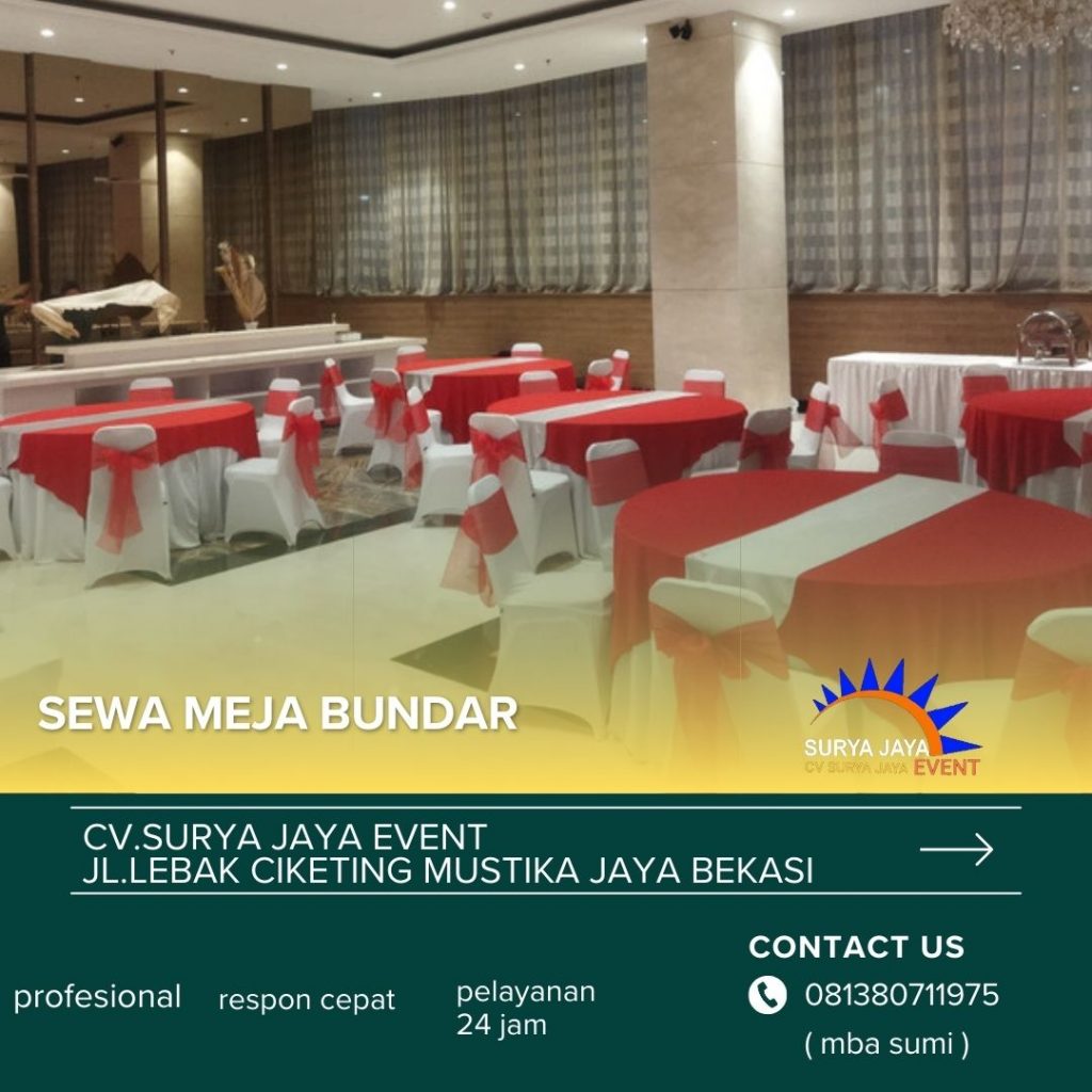 Sewa Round Table Murah Standar Hotel Di Jakarta