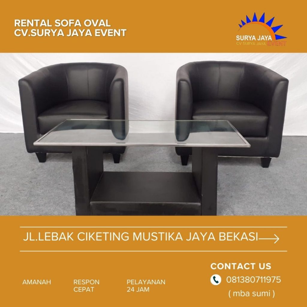 Rental Sofa Oval Aman Kokoh Bersih Terawat Periuk Di Tangerang
