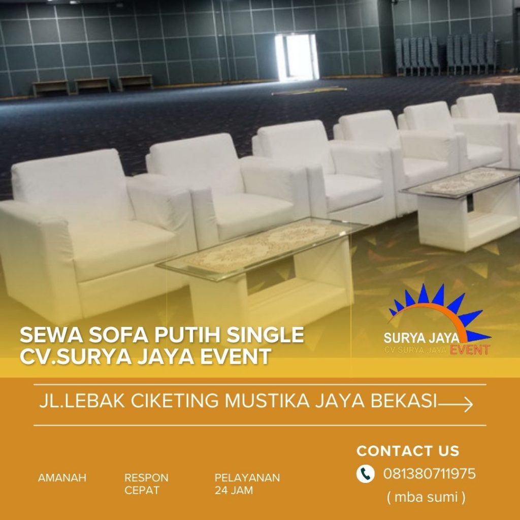 Sewa Sofa Single Untuk Acara Karang Tengah Tangerang