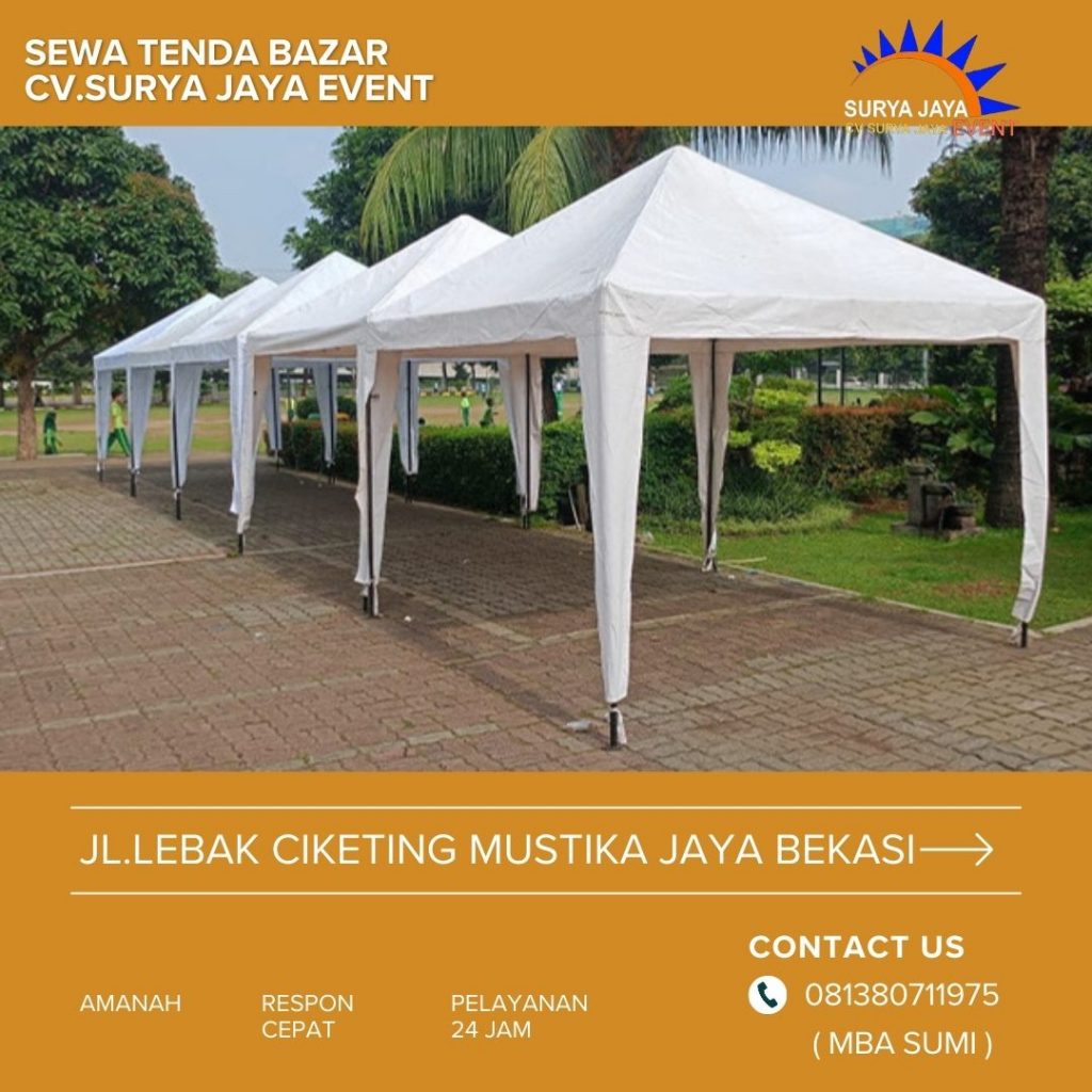 Sewa Tenda Bazar Bersih Terawat Siap Kirim Cibodas Tangerang