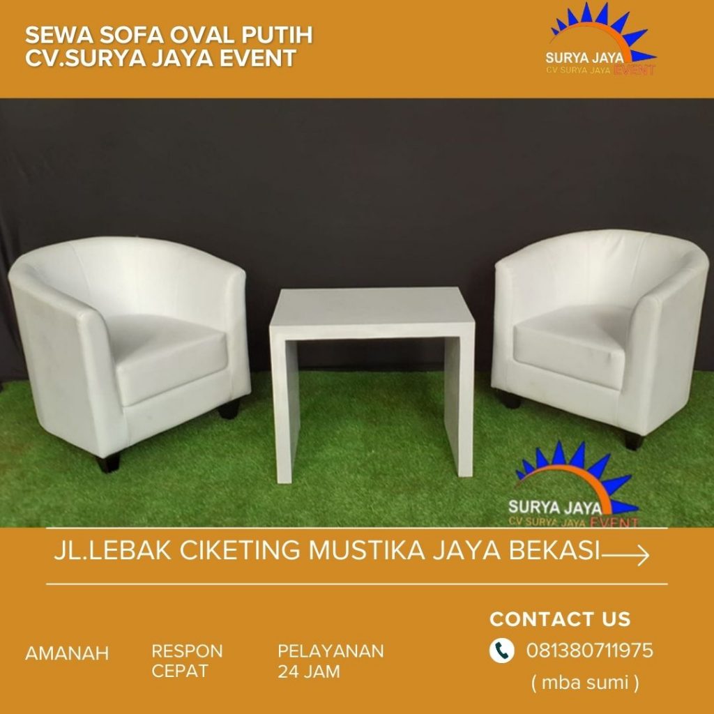 Sewa sofa oval price terbaru 2024 jakarta