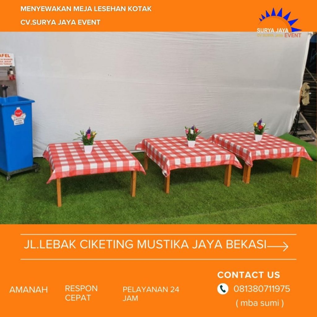 Melayani Sewa Meja Lesehan Untuk Event Ramadhan Di Jakarta