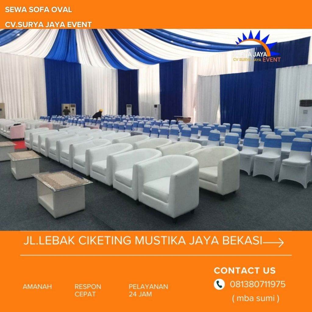 Sewa Sofa Oval Gunung Sahari Utara Sawah Besar Jakarta Pusat