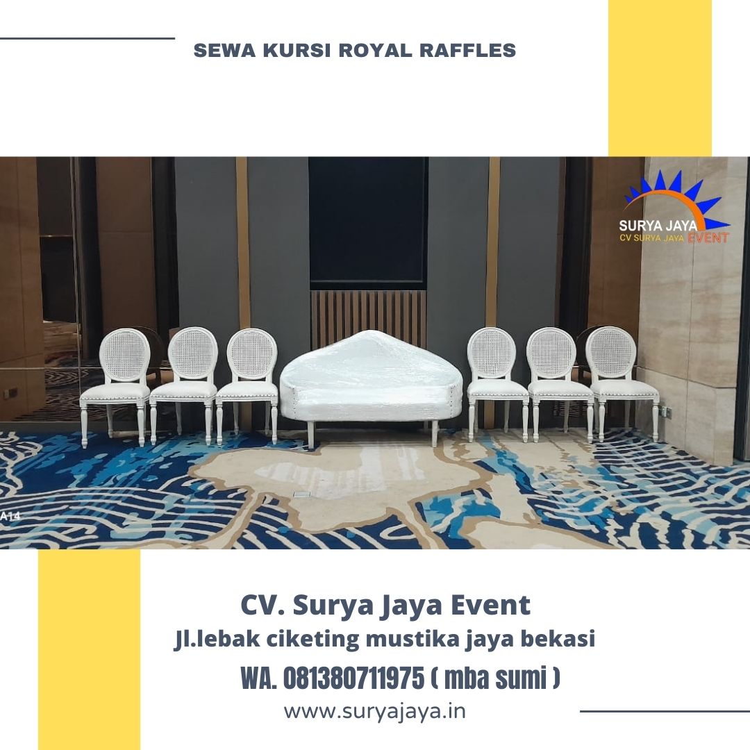 Royal Raffles Sewa kursi Royal Raffles Gedung Pelindo Jakarta