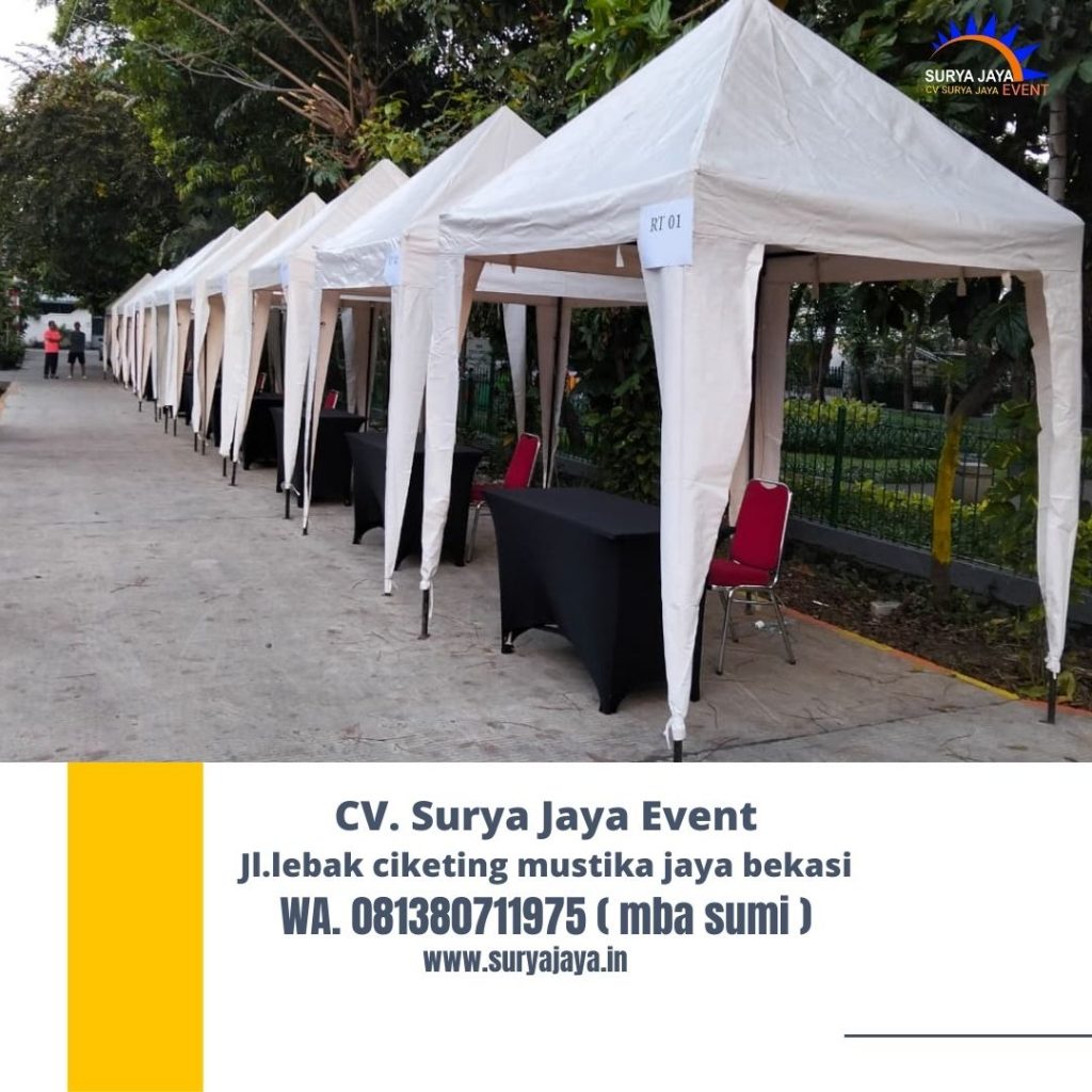Jasa Sewa Tenda Sarnafil Atau Kerucut, Tenda Bazar, Roder jakarta