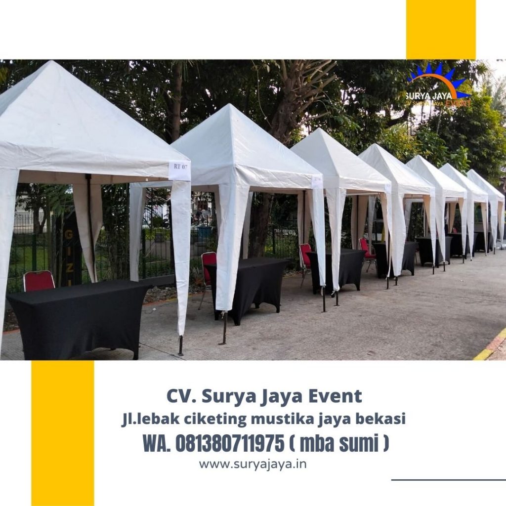 Jasa Sewa Tenda Sarnafil Atau Kerucut, Tenda Bazar, Roder jakarta
