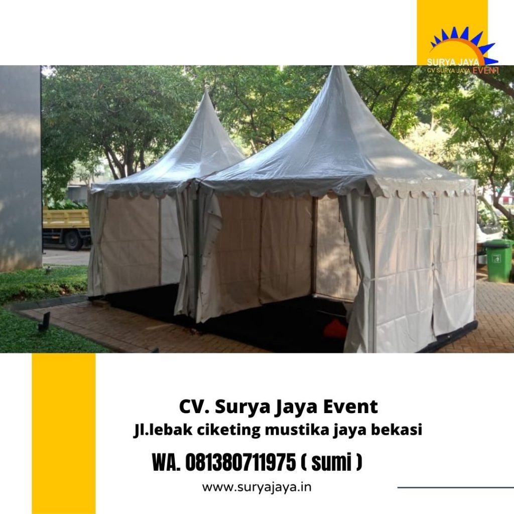 Jasa Sewa Tenda Sarnafil Atau Kerucut, Tenda Bazar, Roder jakarta