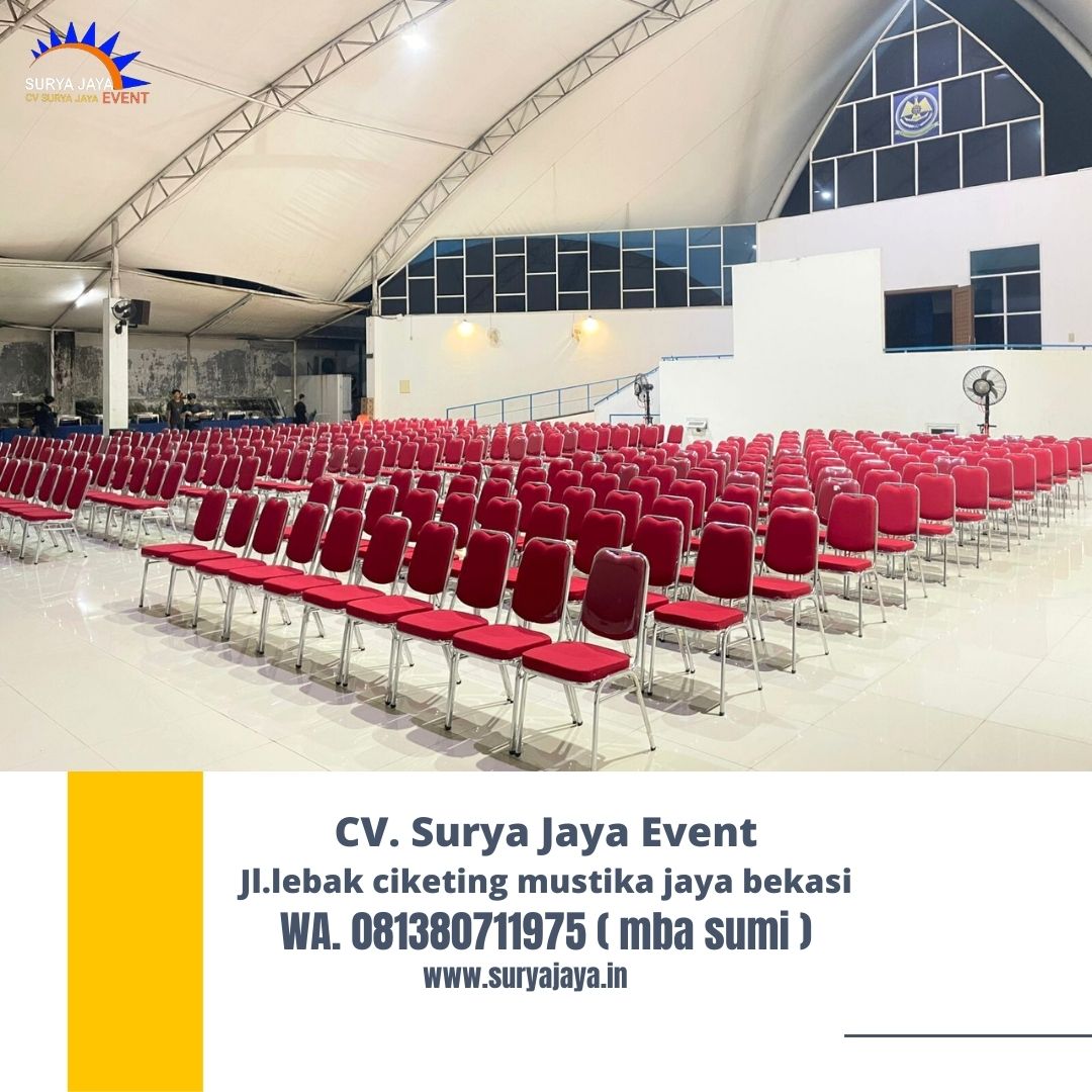 Sewa Kursi Stainless Futura Polos Merah Di Jakarta