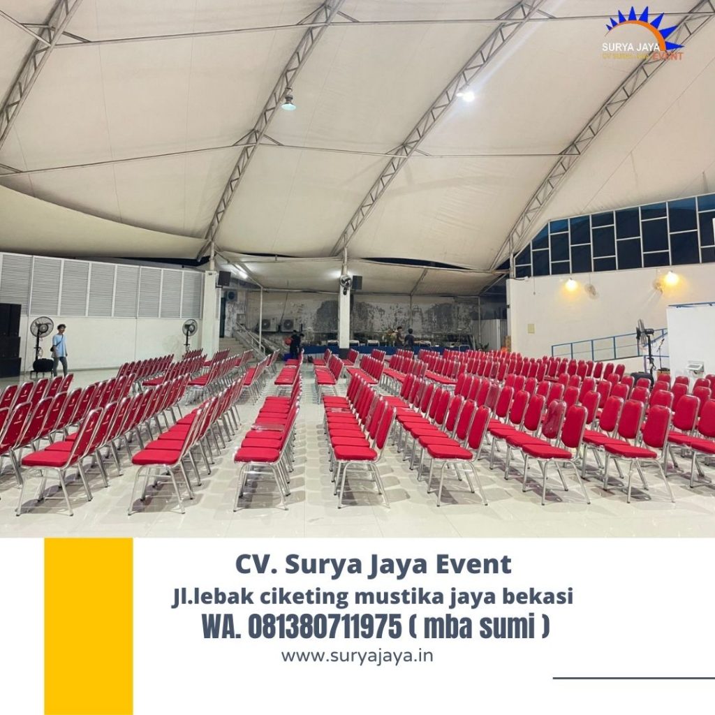 Sewa Kursi Stainless Futura Polos Merah Di Jakarta