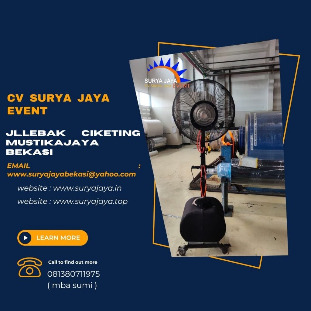 Pusat Sewa Misty Fan Kipas Blower Uap Air Jakarta